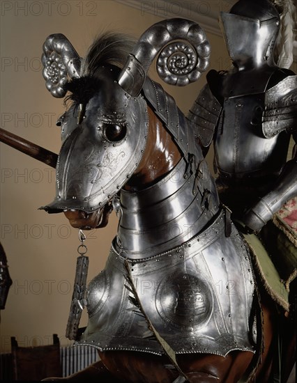 AFAN DE RIBERA PER
DET PARTE DELANTERA DE ARMADURA DEL DQUE DE ALCALA Y DE SU CABALLO
MADRID,