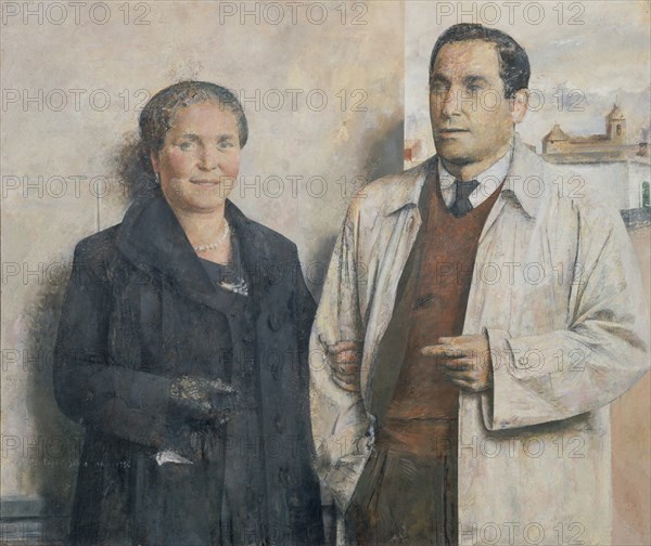 LOPEZ ANTONIO 1936/
MIS PADRES - 1956 - OLEO//LIENZO 87,5x104
MADRID, COLECCION