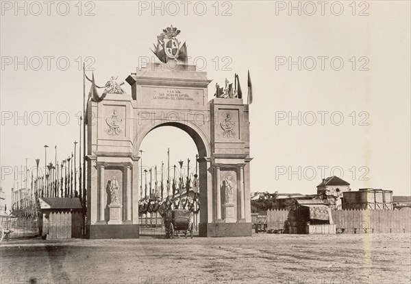 CLIFFORD CHARLES 1819/63
VIAJE DE LOS REYES A ANDALUCIA-ARCO DEL FERROCARRIL-S