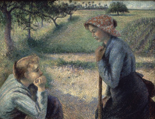 PISSARRO CAMILLE 1830/1903
(DESCANSO EN EL TRABAJO DEL CAMPO)
NUEVA YORK, MUSEO