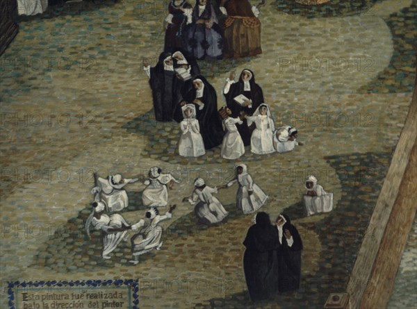 PLAZA MAYOR DE MEJICO-S XVIII-DET MONJAS CON NIÑAS DE BLANCO
MEXICO DF, MUSEO DE LA