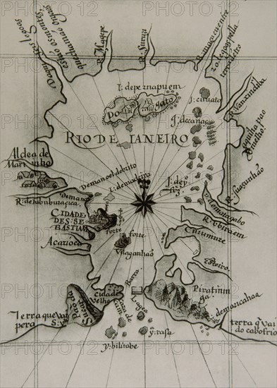 PLANO DE BAHIA DE RIO DE JANEIRO Y CIUDAD DE S SEBASTIAN-FIN S XVI

This image is not