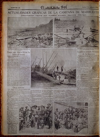 PERIODICO EL SOL-ACTUALIDADES DE LA CAMPAÑA DE MARRUECOS-1925
MADRID, HEMEROTECA
