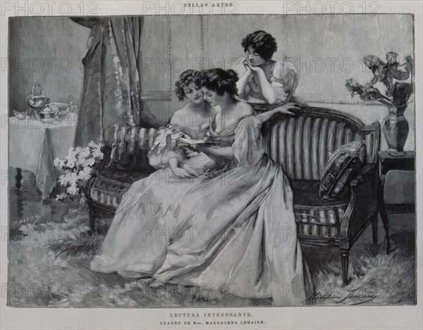 LEMAIRE MAGDALENA
ILUST ESP/AMER-1896-LECTURA INTRERESANTE-GRABADO

This image is not