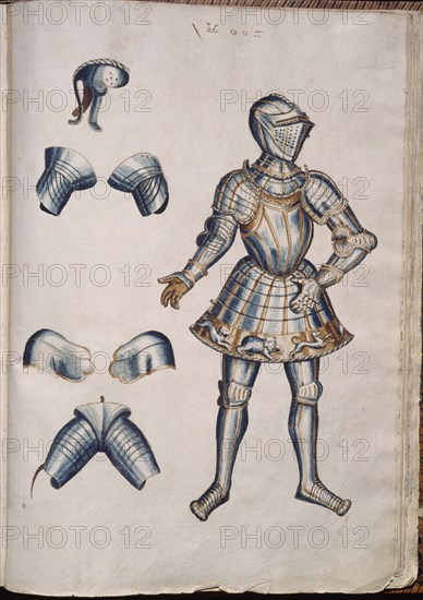 DIBUJO DE LA ARMADURA DE CARLOS V - A/93-
MADRID, ARMERIA REAL-BIBLIOTECA
MADRID

This image is