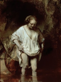 Rembrandt, Hendrickje Bathing in a River