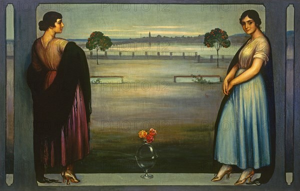ROMERO DE TORRES JULIO 1874/1930
PANNEAU-HACIA 1912-OLEO/LIENZO 142X222 CM
MADRID, COLECCION DE