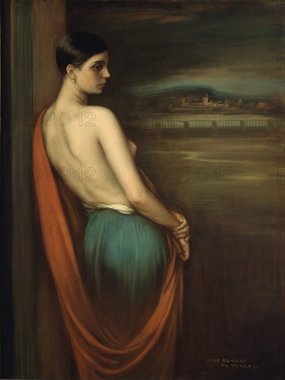 ROMERO DE TORRES JULIO 1874/1930
EN LA RIBERA-1928-OLEO Y TEMPLE SOBRE LIENZO 110X81 CM
CORDOBA,