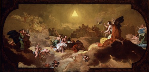 Goya, Adoration of the name of God by the angels - sketch for the little chancel