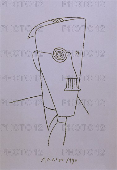 ARROYO EDUARDO 1937/-
DIBUJO-JAMES JOYCE-1990
MADRID, COLECCION PARTICULAR
MADRID

This image