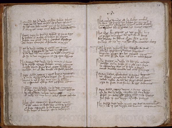 HITA ARCIPRESTE 1283/1350
LIBRO DEL BUEN AMOR-F27V/28
MADRID, BIBLIOTECA NACIONAL
MADRID

This