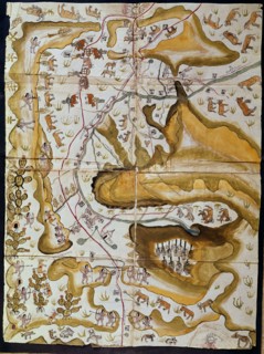 Carte de l'évêché de Michoacan (Mexique)