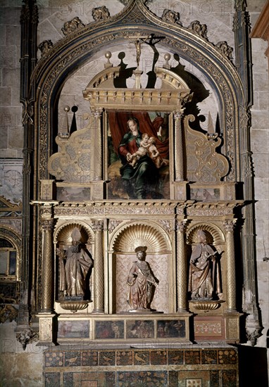 MORALES LUIS DE 1515/1586
VIRGEN, NINO Y S JUAN-RET GLEZ RAMIRO-ESCUL:S AGUSTIN,S BARTOLOME, S