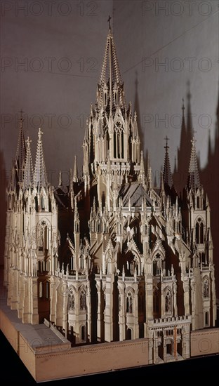 CUBAS FRANCISCO DE 1826/1898
MAQUETA DE LA CATEDRAL DE LA ALMUDENA
MADRID, CATEDRAL DE LA