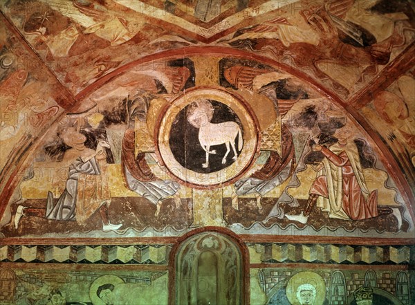 ANONIMO
RETABLO DE MADERUELO SG XII - AGNUS DEI
Madrid, musée du Prado
