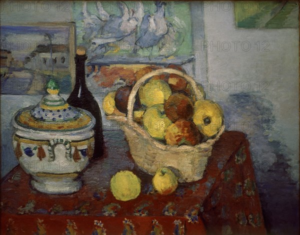CEZANNE PAUL 1839/1906
BODEGON DE LA SOPERA - OLEO SOBRE CUERO - 1883-1885 - IMPRESIONISMO