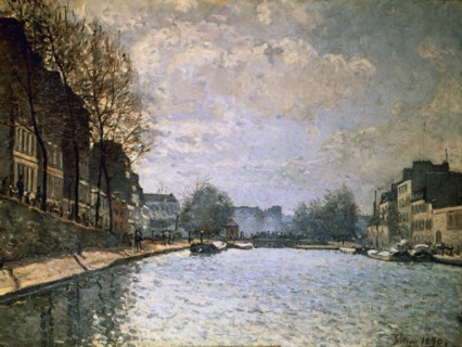 Sisley, Vue du canal Saint-Martin