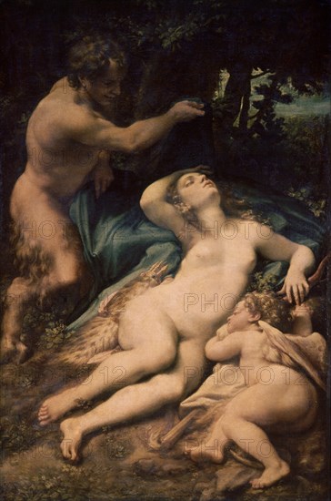CORREGGIO 1493/1534
VENUS SATIRO Y CUPIDO - 1525 - 1,88x1,25
PARIS, MUSEO