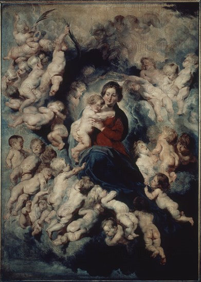 RUBENS PETRUS PAULUS 1577/1640
LA VIRGEN DE LA GUIRNALDA
PARIS, MUSEO