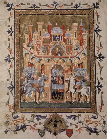 MINIATURA S XIV-EPISODIO BELICO EN JERUSALEM
PADUA, B DEL SEMINARIO
ITALIA