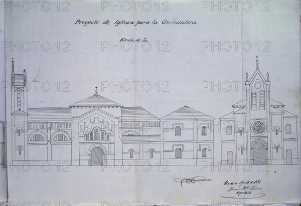 PROYECTO DE IGL PARA GINDALERA FACHADA Y LATERAL
MADRID, ARCHIVO HISTORICO VILLA
MADRID
