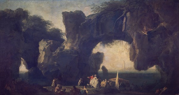 VERNET CLAUDE JOSEPH 1714/89
MARINA:VISTA DE SORRENTO-L.0,59X1,09-NP2350-S XVIII-ESCUELA