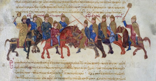SKYLLITZES
HISTORIA MATRITENSIS-CRONICA BIZANTINA F178 V
MADRID, BIBLIOTECA