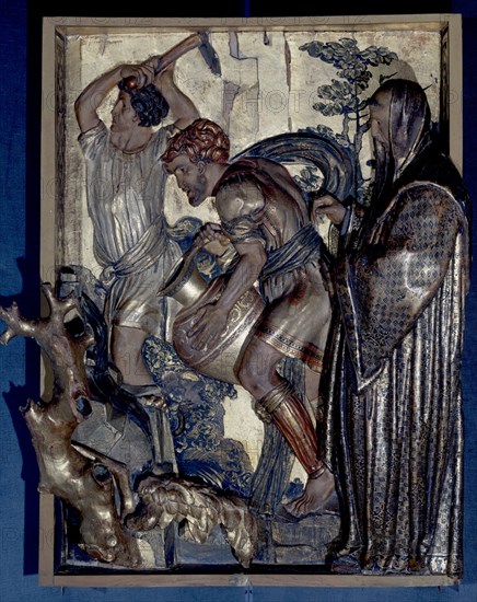 BERRUGUETE ALONSO 1488/1561
DET-RETABLO SAN BENITO 1526- SAN BENITO EN MONTECASINO-MANIERISMO