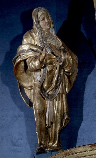 BERRUGUETE ALONSO 1488/1561
DET-CALVARIO-VIRGEN DOLOROSA- PERTENECIENTE AL RETABLO DE SAN BENITO