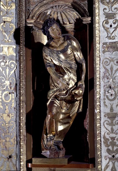 BERRUGUETE ALONSO 1488/1561
DET-PROFETA- PERTENECIENTE AL RETABLO DE SAN BENITO-1526-MANIERISMO