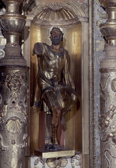 BERRUGUETE ALONSO 1488/1561
DET-SAN PABLO-PERTENECIENTE AL RETABLO DE SAN BENITO 1526-MANIERISMO