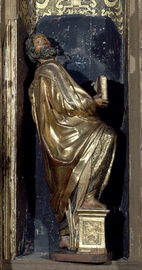 BERRUGUETE ALONSO 1488/1561
DET-APOSTOL- PERTENECIENTE AL RETABLO DE SAN BENITO-1526-MANIERISMO