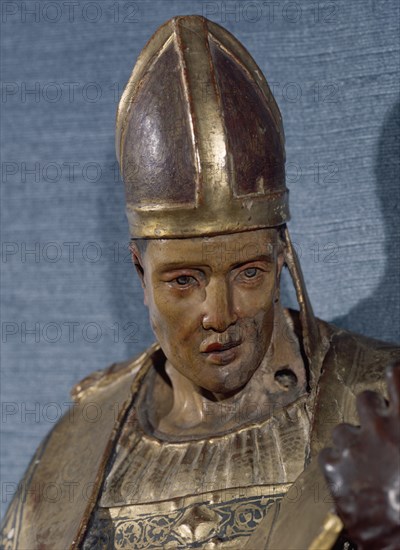 BERRUGUETE ALONSO 1488/1561
DET- SANTO OBISPO- PERTENECIENTE AL RETABLO DE SAN