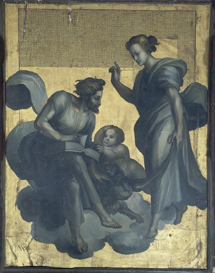 BERRUGUETE ALONSO 1488/1561
SAN MARCOS-PANEL PINTADO DEL RETABLO DE SAN BENITO 1526-MANIERISMO