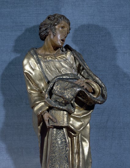 BERRUGUETE ALONSO 1488/1561
DET-FIGURA DEL RETABLO DE SAN BENITO 1526-ESCULTURA EN
