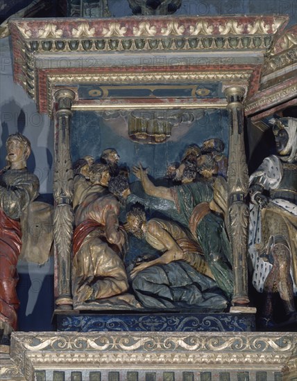 BERRUGUETE ALONSO 1488/1561
ASCENSION-RETABLO DE MEJORADA 1523/6-RENACIMIENTO ESPAÑOL
VALLADOLID,