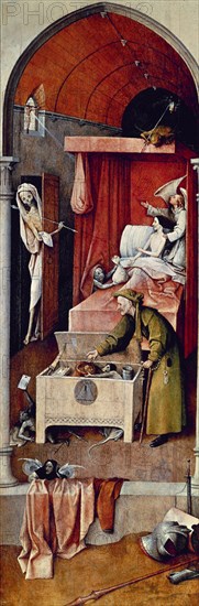 BOSCO EL 1450/1516
EL AVARO Y LA MUERTE              ESCUELA HOLANDESA(*1450/+1516)
WASHINGTON D