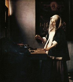 Vermeer, Woman Holding a Balance