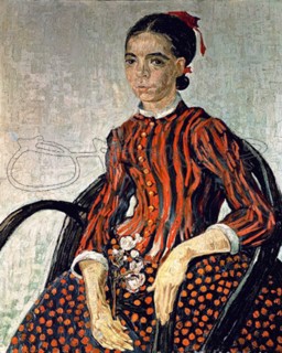 Van Gogh, La Mousme seated in a Cane Chair