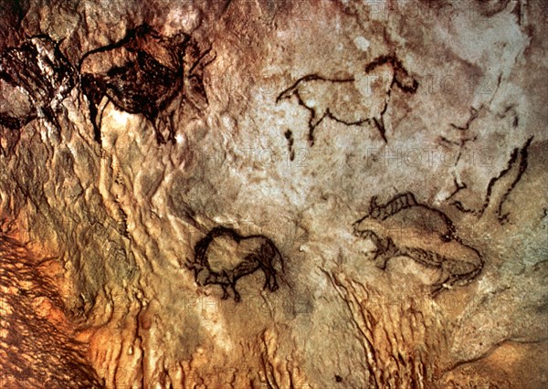 PANEL DE PINTURAS RUPESTRES
CORTEZUBI, CUEVA SANTIMAMIÑE
VIZCAYA