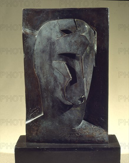 GONZALEZ JULIO 1876/1942
ESCULTURA-MASQUE A LA PROMETTE 1929
MADRID, EXPOSICION