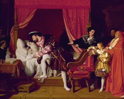 Ingres, François 1er reçoit les derniers soupirs de Léonard de Vinci