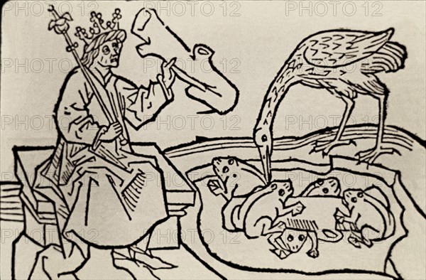 LAS RANAS PIDEN REY A JUPITER - FABULA DEL LIBRO DEL BUEN AMOR DEL ARCIPRESTE DE HITA

This image