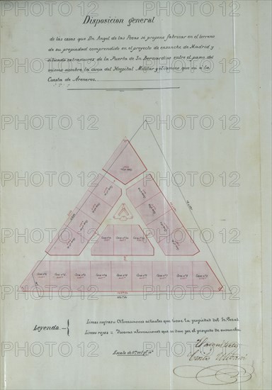 PLANTA DEL BARRIO DE POZAS-SIG 4-261-76
MADRID, ARCHIVO HISTORICO VILLA
MADRID