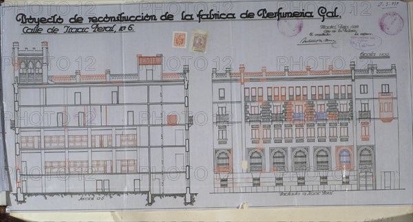 ALZADO DE LA FABRICA GAL-SIG 6-247-24
MADRID, ARCHIVO HISTORICO VILLA
MADRID