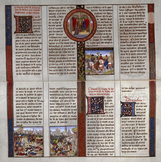 LIBRO DE LAS CRUZADAS-FAROFFE DE JAPHE VA A JERUSALEM-BARONES FRANCESES ATACAN NAZARET
VIENA,