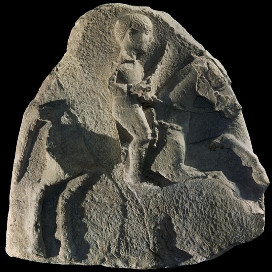 JINETE DE PIEDRA-PROCEDE DE OSUNA- RUPESTRE-ARTE IBERICO
MADRID, MUSEO ARQUEOLOGICO