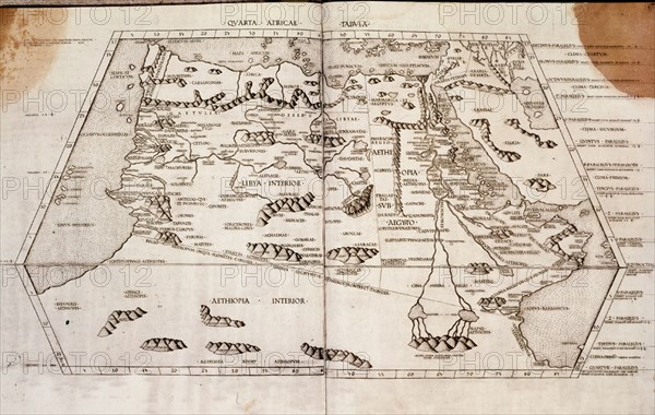TOLOMEO CLAUDIO 100/170 DC
MAPA DE AFRICA DEL NORTE Y EL NILO
MADRID, ACADEMIA DE