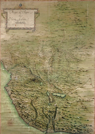 MAPA DEL REINO DE NUEVA GALICIA-AÑO 1812
MADRID, MUSEO NAVAL
MADRID