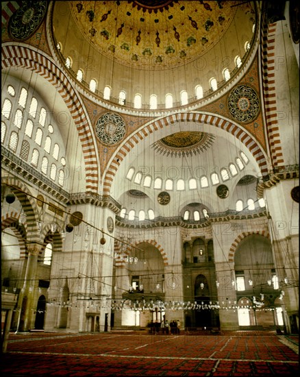 SINAN MIMAR 1489/1578
INTERIOR
ESTAMBUL, MEZQUITA SULEYMANIYE
TURQUIA

This image is not